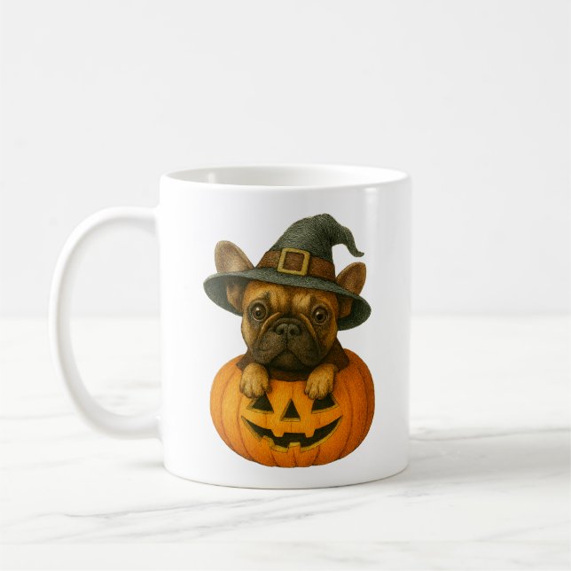 Französisch in Pumpkin Kaffeetasse (Links)