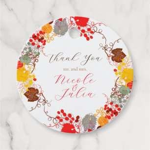 Französisch Kissed Sweet Berry Trauben Blume Hochz Geschenkanhänger