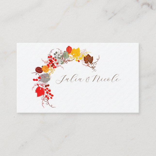 Französisch Kissed Sweet Berry Trauben Blume Hochz Platzkarte