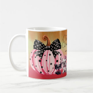 Französisch Kisses Hallloween Bulldog Cat zitieren Kaffeetasse
