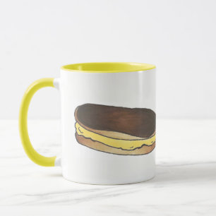 Französisch Konditorei Schokolade Custard Eclair B Tasse