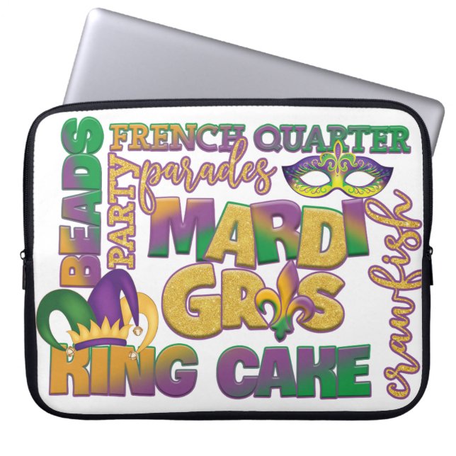 FRANZÖSISCH-KÖNIG CAKE MARDI GRAS LAPTOPSCHUTZHÜLLE (Vorderseite)
