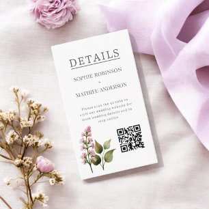 Französisch Lilac Watercolor Flora Eleganter Frühl Begleitkarte