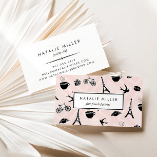 Französisch Macaron & Croissant   Konditorei-Koch Visitenkarte