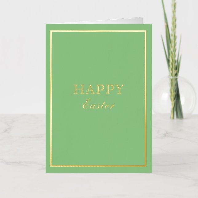 Französisch Macaron Happy Oaster Green (Vorderseite)