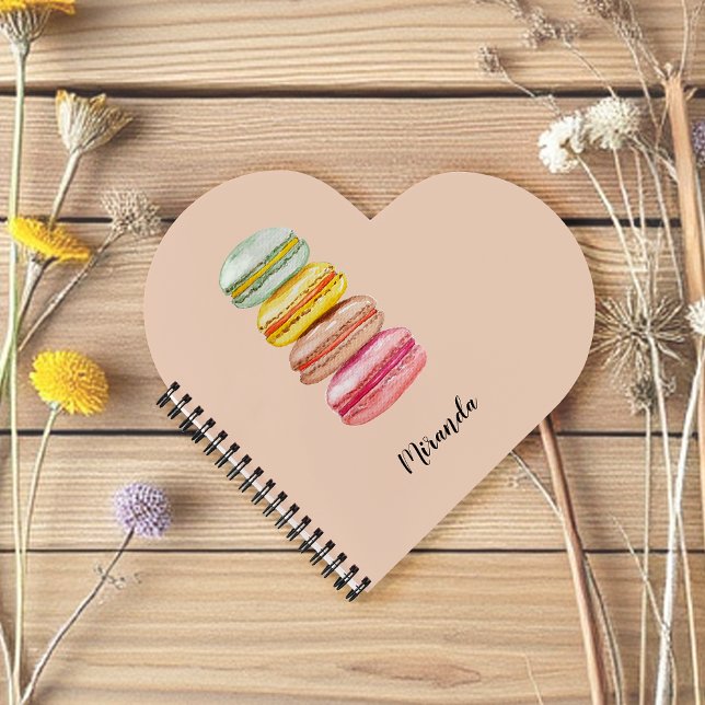Französisch Macarons Wasserfarbe Handgemalt Notizbuch (Von Creator hochgeladen)