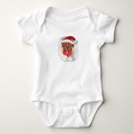 Französisch Mastiff Weihnachtsgeschenke für Hundel Baby Strampler