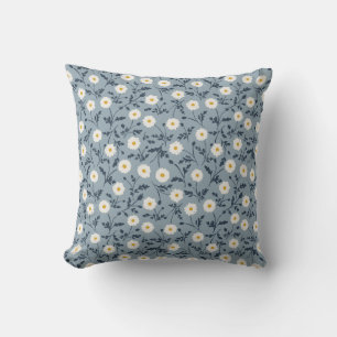 Französisch Navy Blau Modern Farmhouse Gänseblümch Kissen