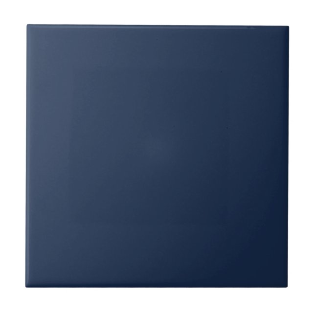 Französisch Navy Blue Solid Color Fliese (Vorderseite)