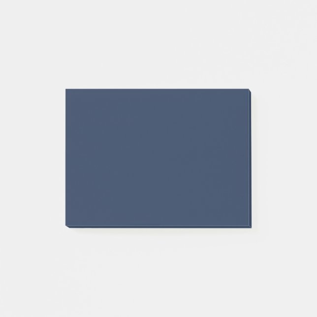 Französisch Navy Blue Solid Color Post-it Klebezettel (Vorderseite)