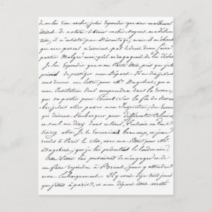 Französisch-Paris-Skript Postkarte