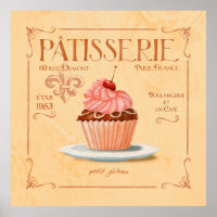 Französisch Patisserie Cupcake art, Le petit Gatea