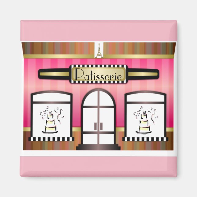 Französisch Patisserie Magnet (Vorne)