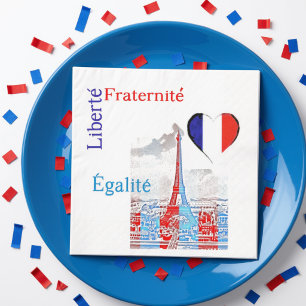 Französisch patriotisch serviette
