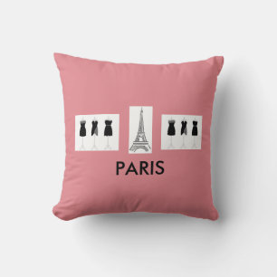 Französisch Pink Paris Themed Kissen