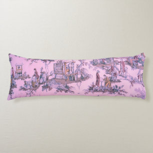 Französisch Pink Toile de Jouy Chinoiserie Stil Ru Seitenschläferkissen
