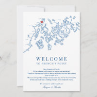 Französisch Point Maine Hochzeitstag Begrüßungsrei
