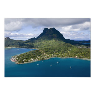 Französisch-Polynesien, Bora Bora. Luftbild Fotodruck