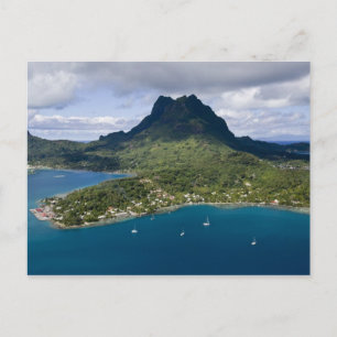 Französisch-Polynesien, Bora Bora. Luftbild Postkarte