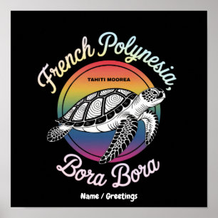 Französisch-Polynesien Bora Bora Moorea Tahiti Sch Poster