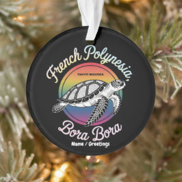 Französisch Polynesien Bora Moorea Tahiti Turtle Ornament