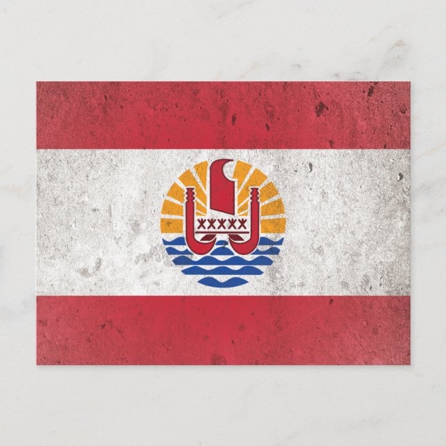 Französisch-Polynesien Feiertagspostkarte (Vorderseite)