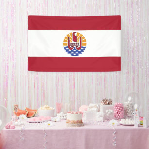 Französisch-Polynesien-Flagge Banner