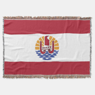 Französisch-Polynesien-Flagge Decke