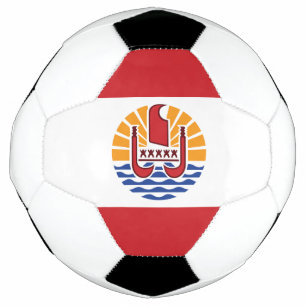 Französisch-Polynesien-Flagge Fußball