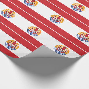 Französisch-Polynesien-Flagge Geschenkpapier