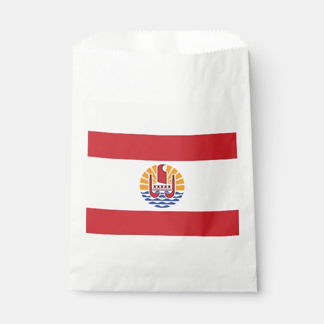 Französisch-Polynesien-Flagge Geschenktütchen (Vorderseite)
