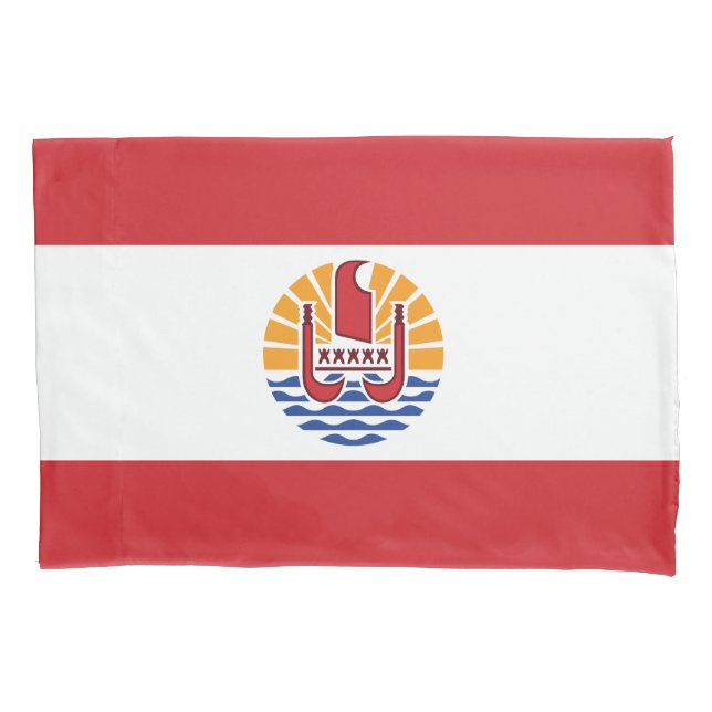 Französisch-Polynesien-Flagge Kissenbezug (Vorderseite)