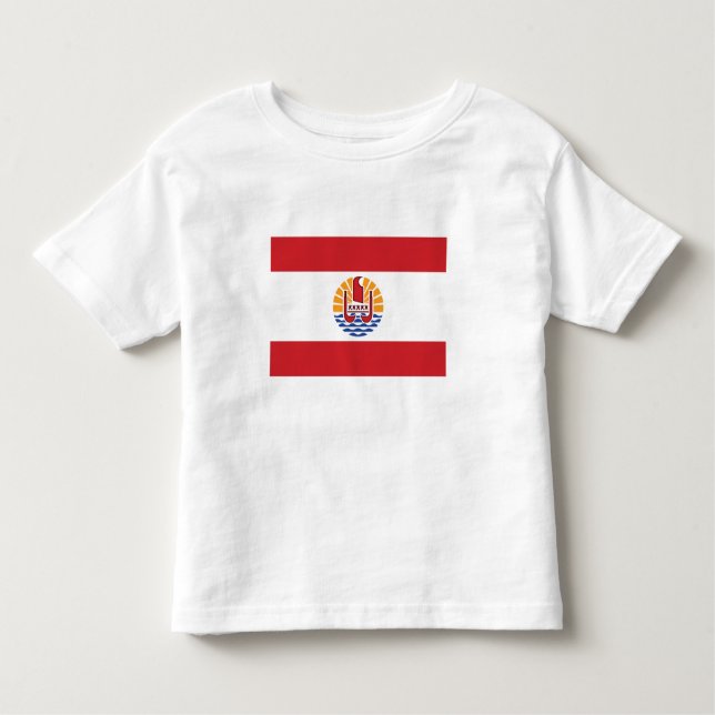 Französisch-Polynesien-Flagge Kleinkind T-shirt (Vorderseite)
