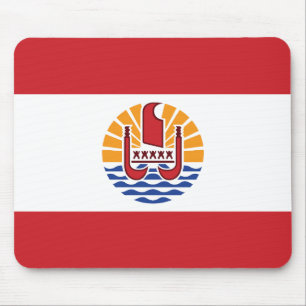 Französisch-Polynesien-Flagge Mousepad