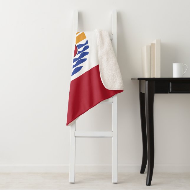 Französisch-Polynesien-Flagge Sherpadecke (Beispiel)