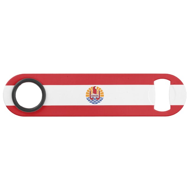 Französisch-Polynesien-Flagge Speed Flaschenöffner (Vorderseite (Horizontal))