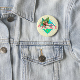 Französisch-Polynesien-Insel Pazifischer Vintager Button