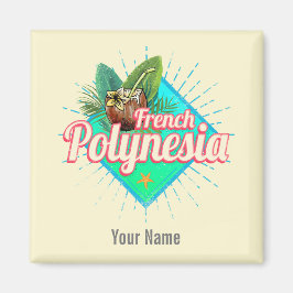 Französisch-Polynesien-Insel Pazifischer Vintager Magnet