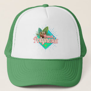 Französisch-Polynesien-Insel Pazifischer Vintager  Truckerkappe