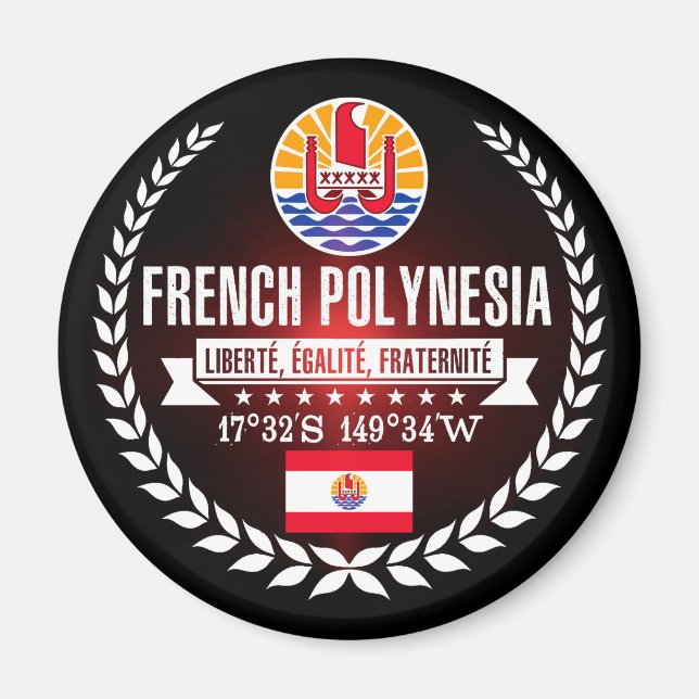 Französisch-Polynesien Magnet (Vorne)