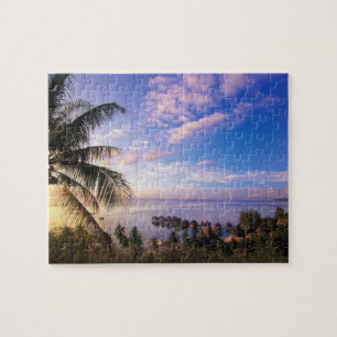 Französisch-Polynesien, Moorea. Blick auf die Baie Puzzle