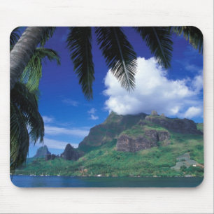 Französisch-Polynesien, Moorea. Cooks Bay.Grün Mousepad