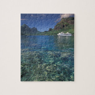 Französisch-Polynesien, Moorea. Cooks Bay. Kreuzf Puzzle