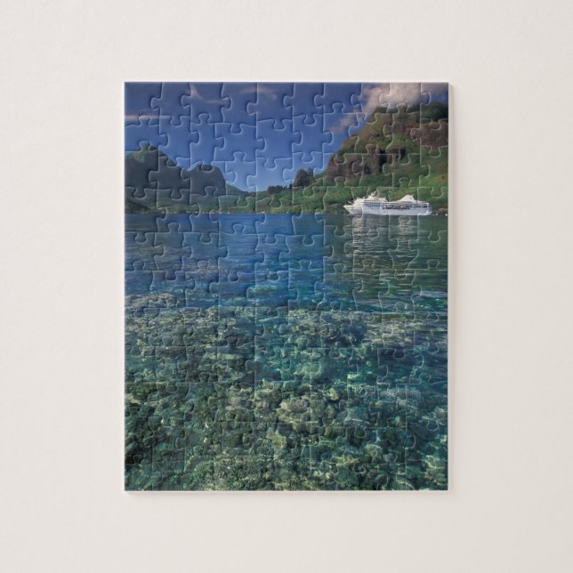 Französisch-Polynesien, Moorea. Cooks Bay. Kreuzfa Puzzle (Vertikal)