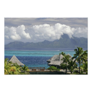 Französisch-Polynesien, Moorea. Die Aussicht auf d Fotodruck