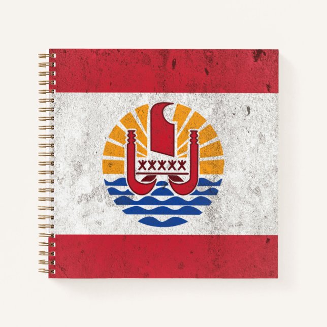 Französisch-Polynesien Notizbuch (Vorderseite)
