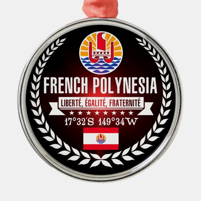 Französisch-Polynesien Ornament Aus Metall (Vorne)