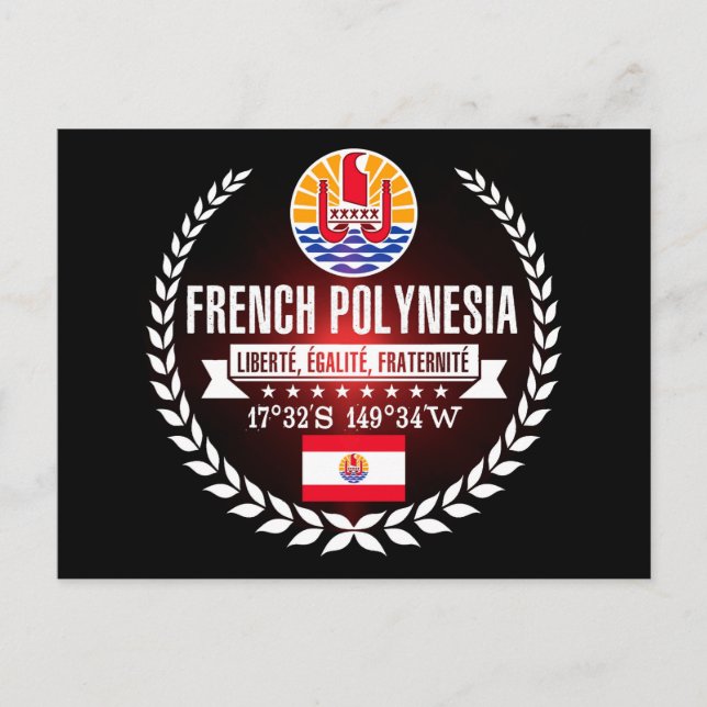 Französisch-Polynesien Postkarte (Vorderseite)
