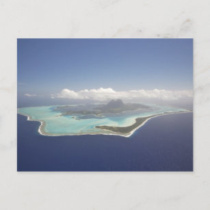 Französisch-Polynesien, Tahiti, Bora Bora. Das Postkarte