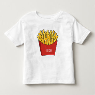 Französisch Pommes Cartoon Abbildung Kleinkind T-shirt